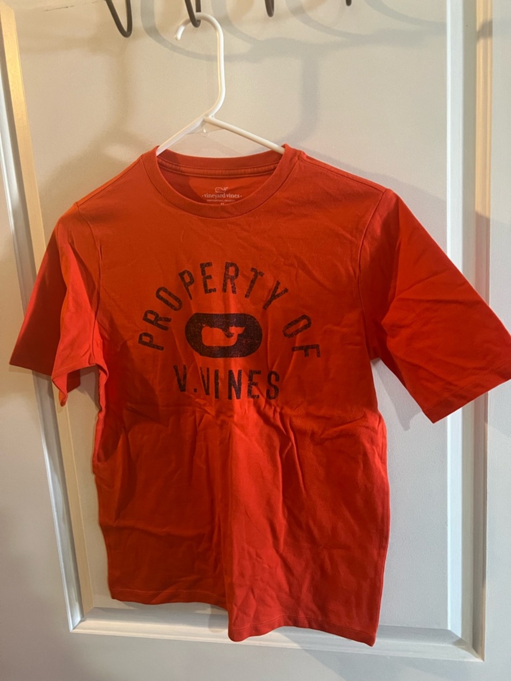 Vineyard Vines Orange Logo Crew Tee